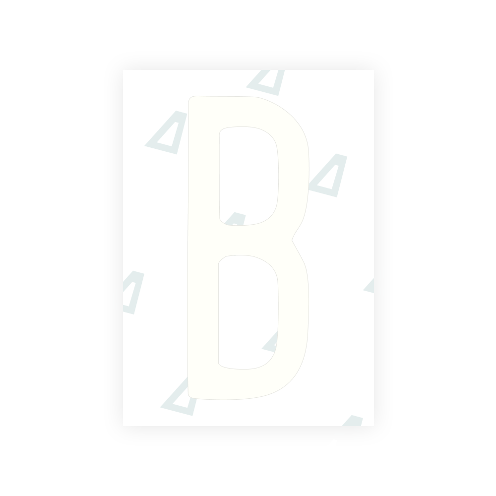 Alite Nanofilm für US-amerikanische (Mississippi) Kfz-Kennzeichen – Symbol „B“