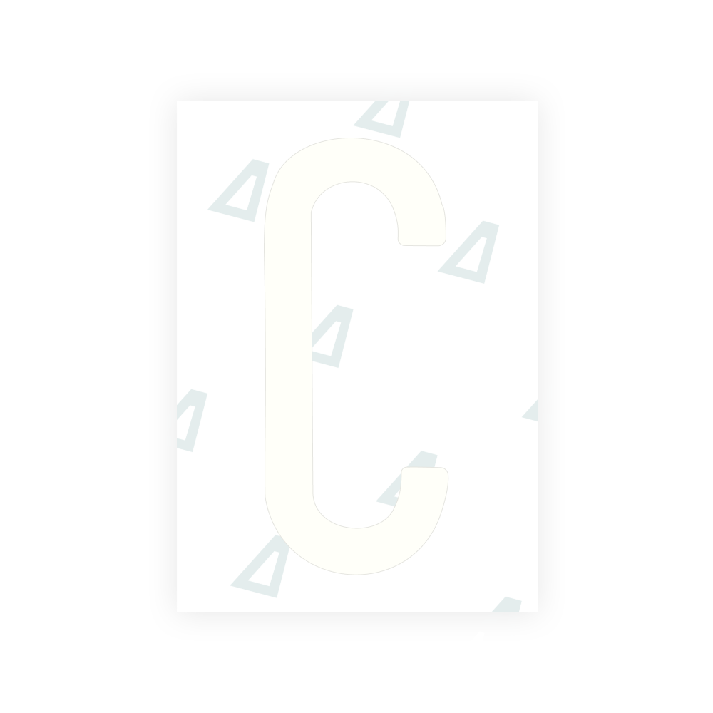 Alite Nanofilm für US-amerikanische (Mississippi) Kfz-Kennzeichen – Symbol „C“