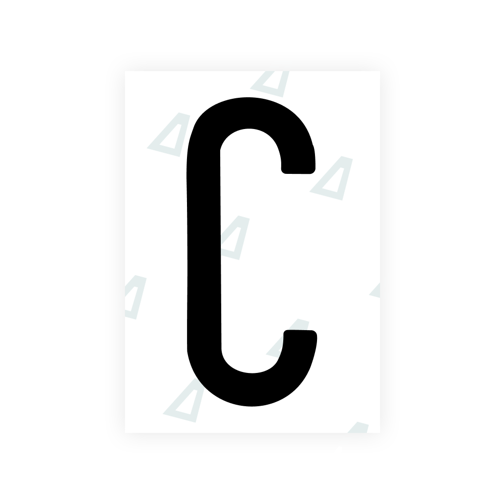 Alite Nanofilm für US-amerikanische (Mississippi) Kfz-Kennzeichen – Symbol „C“