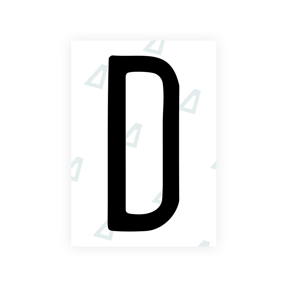 Alite Nanofilm for US (Mississippi) license plates - Symbol "D"