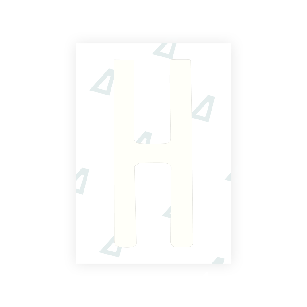 米国（ミシシッピ州）ナンバープレート用 Alite ナノフィルム - シンボル「H」