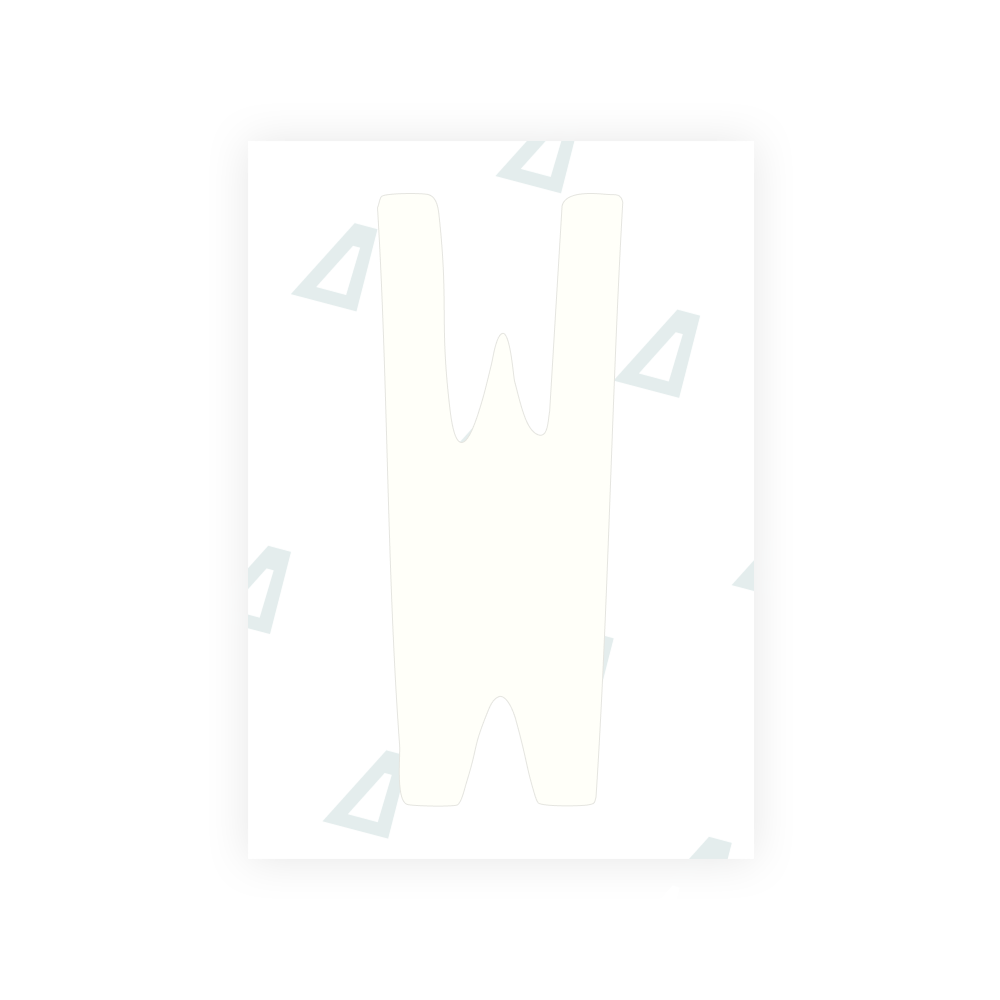 米国（ミシシッピ州）ナンバープレート用 Alite ナノフィルム - シンボル「W」