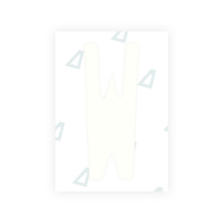 米国（ミシシッピ州）ナンバープレート用 Alite ナノフィルム - シンボル「W」