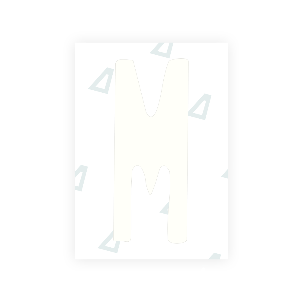 Film nano Alite pour plaques d'immatriculation américaines (Mississippi) - Symbole « M »