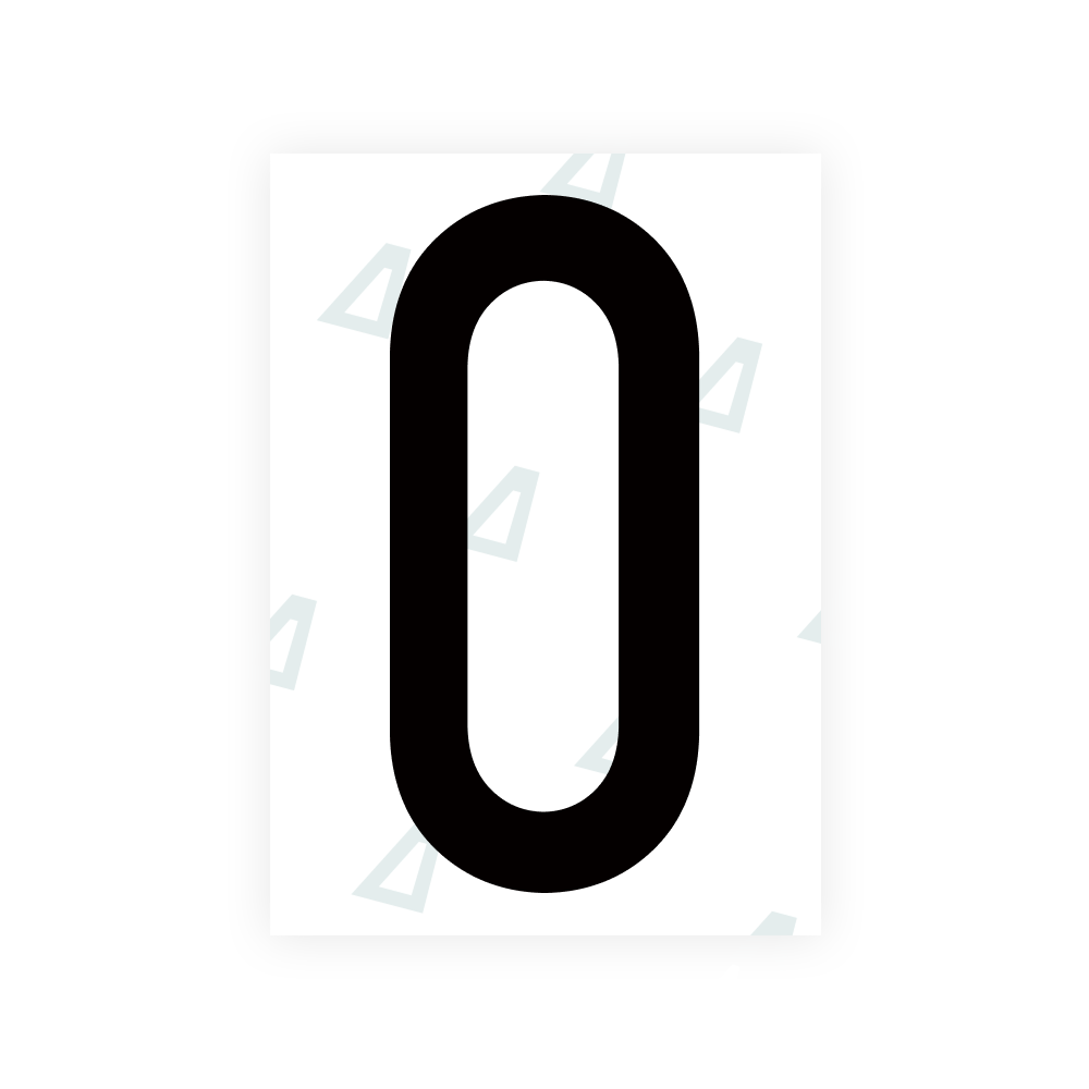 Film nano Alite pour plaques d'immatriculation américaines (Missouri) - Symbole « 0 »