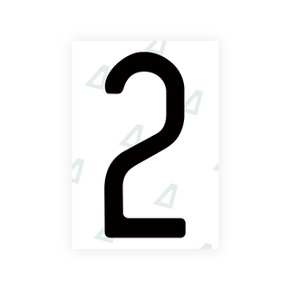 Alite Nanofilm für US-amerikanische (Missouri) Kfz-Kennzeichen – Symbol „2“