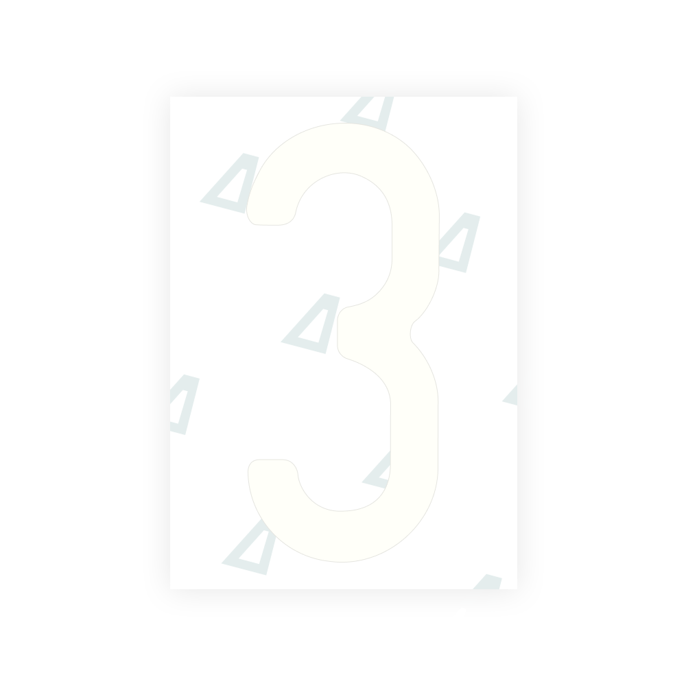 Alite Nanofilm for US (Missouri) license plates - Symbol "3"