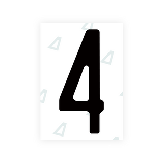 Alite Nanofilm für US-amerikanische (Missouri) Kfz-Kennzeichen – Symbol „4“