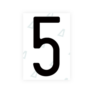 Alite Nanofilm für US-amerikanische (Missouri) Kfz-Kennzeichen – Symbol „5“