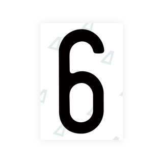 Alite Nanofilm für US-amerikanische (Missouri) Kfz-Kennzeichen – Symbol „6“