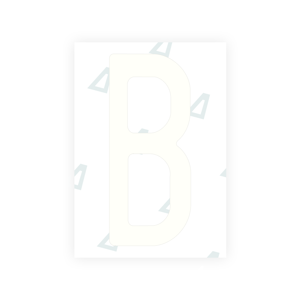 Nanofilme Alite para matrículas dos EUA (Missouri) - Símbolo "B"