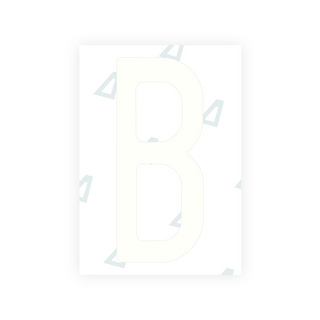 Nanofilme Alite para matrículas dos EUA (Missouri) - Símbolo "B"