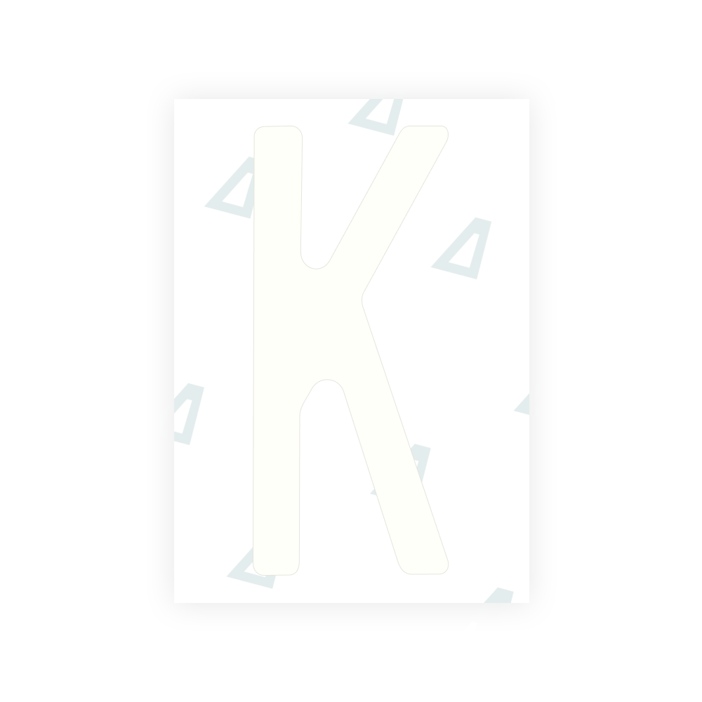 米国（ミズーリ州）ナンバープレート用 Alite ナノフィルム - シンボル「K」
