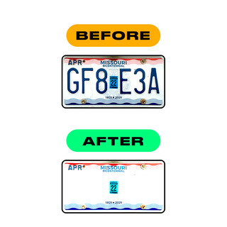 Alite Nanofilm for US (Missouri) license plates - Symbol "C" - Alite