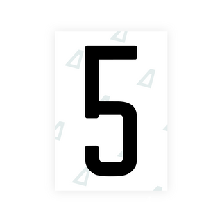 Alite Nanofilm for Morocco license plates - Symbol "5"