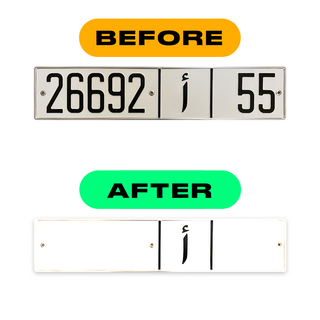 Alite Nanofilm for Morocco license plates - Symbol "0"