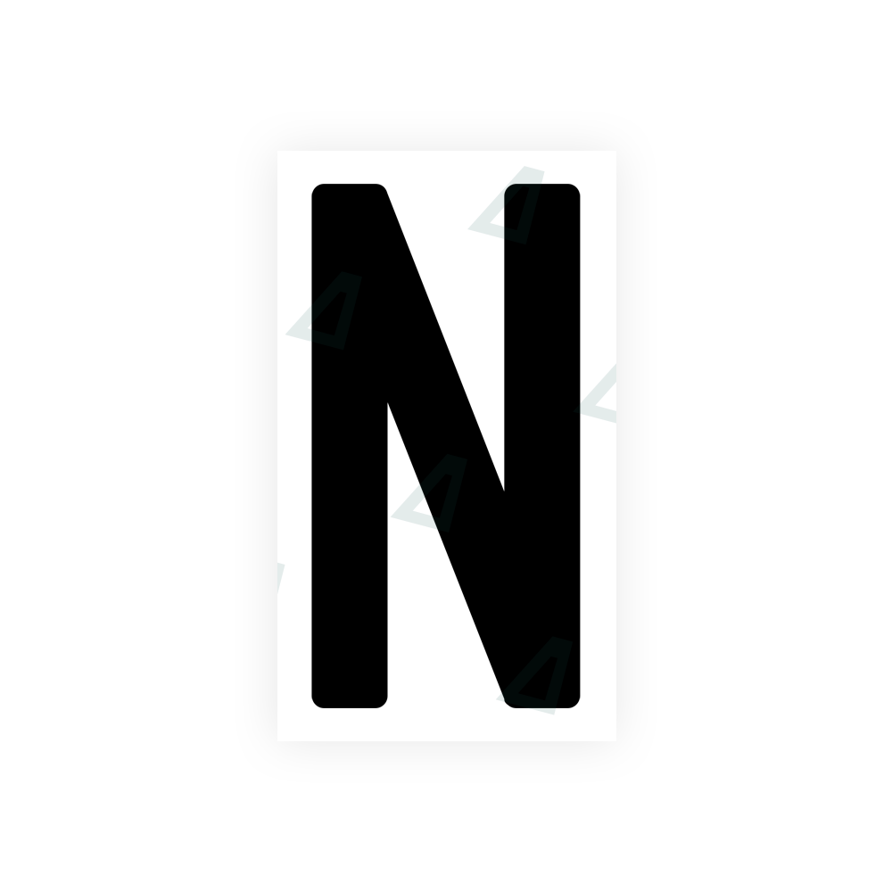 Alite Nanofilm for India license plates - Symbol "N" - Alite