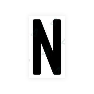 Alite Nanofilm for India license plates - Symbol "N" - Alite