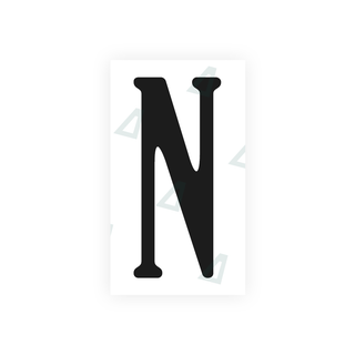 Alite Nanofilm for US (Virginia) license plates - Symbol "N" - Alite