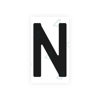 Alite Nanofilm for Uruguay license plates - Symbol "N" - Alite