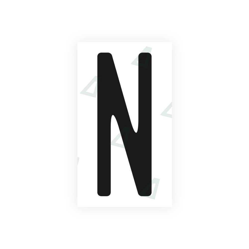 Alite Nanofilm for US (Ohio 2013) license plates - Symbol "N" - Alite