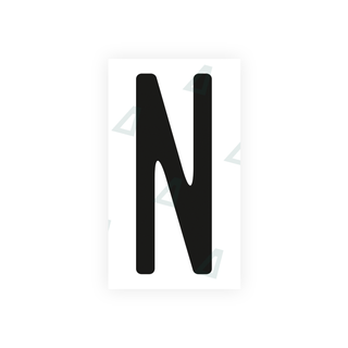 Alite Nanofilm for US (Ohio 2013) license plates - Symbol "N" - Alite