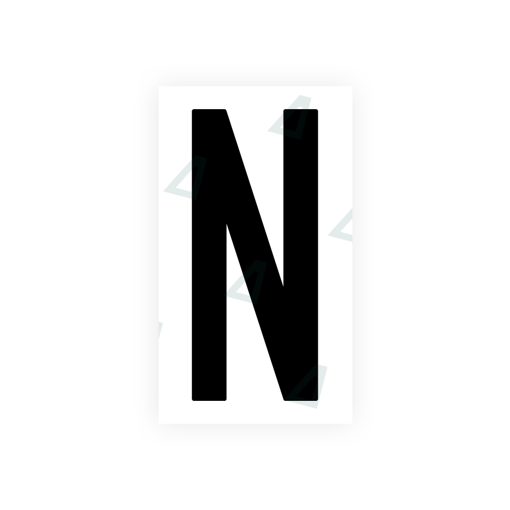 Alite Nanofilm for US (New Jersey - Flat) license plates - Symbol "N" - Alite