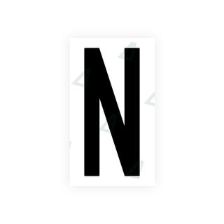 Alite Nanofilm for US (New Jersey - Flat) license plates - Symbol "N" - Alite