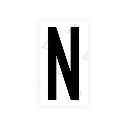 Alite Nanofilm for US (New Jersey - Flat) license plates - Symbol "N" - Alite