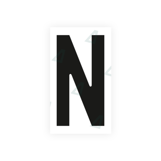 Alite Nanofilm for Czech Republic license plates - Symbol "N" - Alite