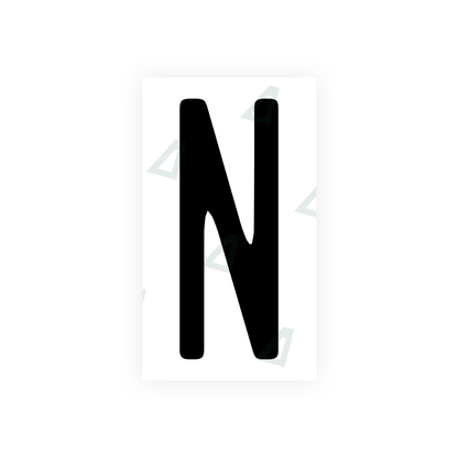 Alite Nanofilm for US (Illinois 2006 - Round) license plates - Symbol "N" - Alite