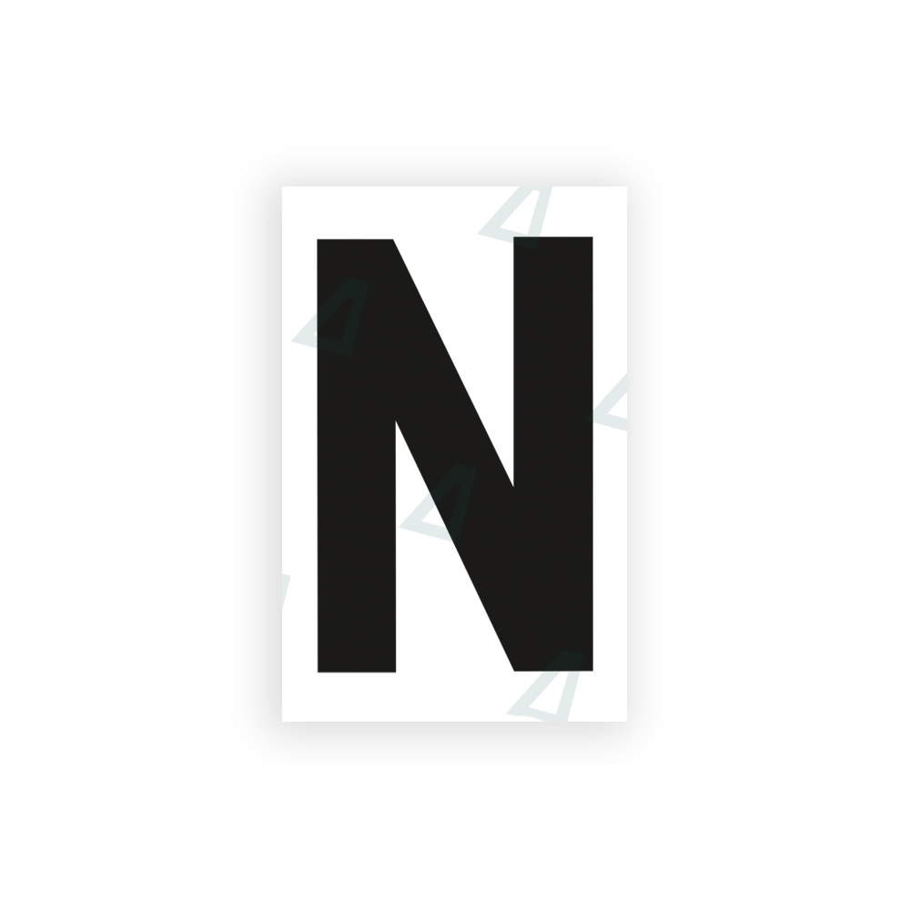 Alite Nanofilm for United Kingdom license plates - Symbol "N" - Alite