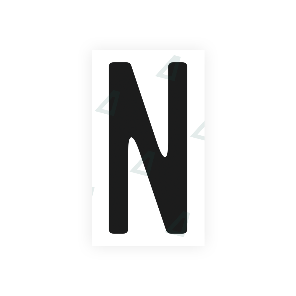 Alite Nanofilm for US (California) license plates - Symbol "N" - Alite