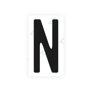 Alite Nanofilm for US (California) license plates - Symbol "N" - Alite