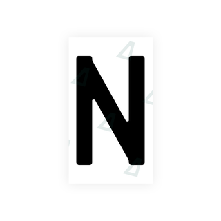 Alite Nanofilm for Uzbekistan number plates - Symbol "N" - Alite