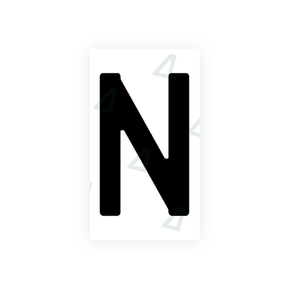 Alite Nanofilm for Uzbekistan number plates - Symbol "N" - Alite