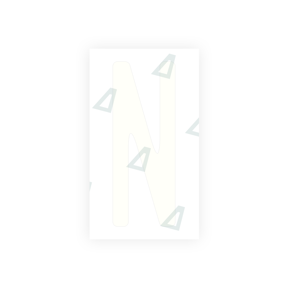 Alite Nanofilm for US (Washington State) license plates - Symbol "N" - Alite