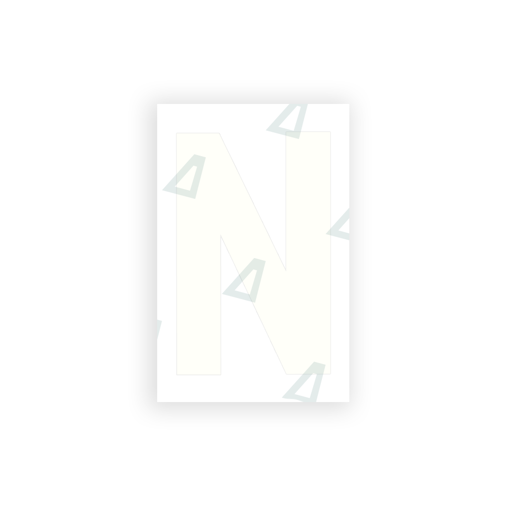 Alite Nanofilm for United Kingdom license plates - Symbol "N" - Alite