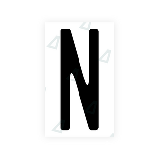 Alite Nanofilm for US (New Jersey - Embossed) license plates - Symbol "N" - Alite