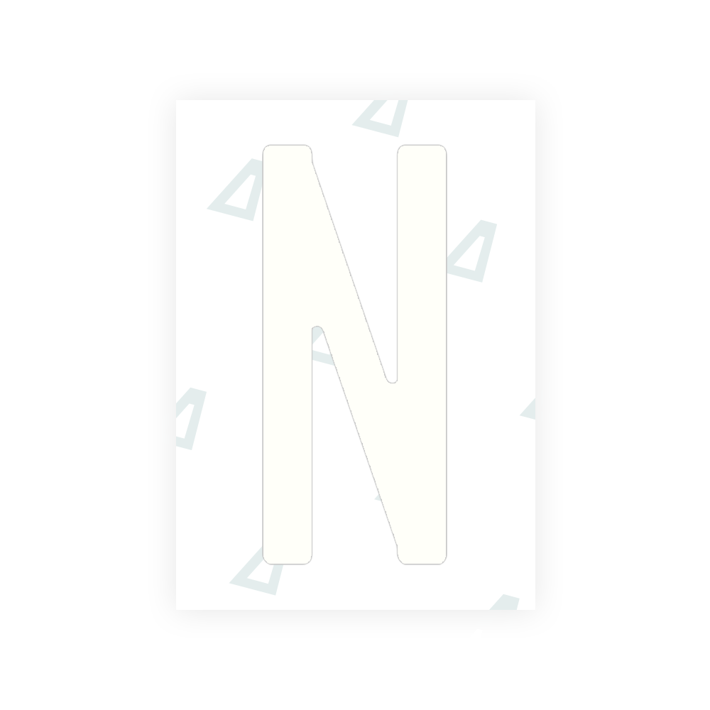 Alite Nanofilm for Guatemala license plates - Symbol "N" - Alite