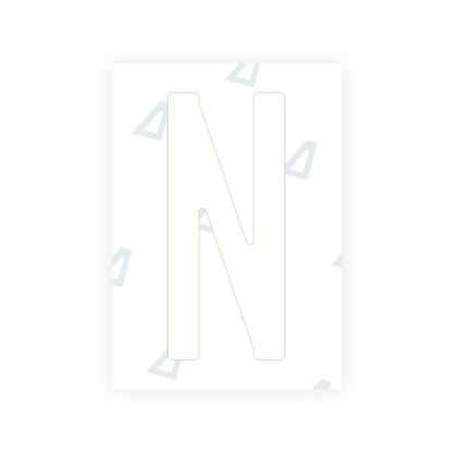 Alite Nanofilm for Guatemala license plates - Symbol "N" - Alite