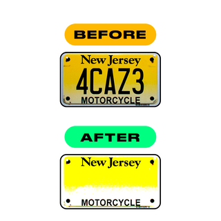 Alite Nanofilm for US (New Jersey) Moto license plates - Symbol "9" - Alite