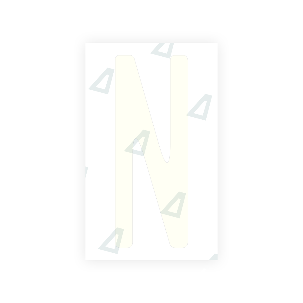 Alite Nanofilm for US (New Jersey - Embossed) license plates - Symbol "N" - Alite
