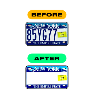 Alite Nanofilm for US (New York 2001) Moto license plates - Symbol "Z" - Alite