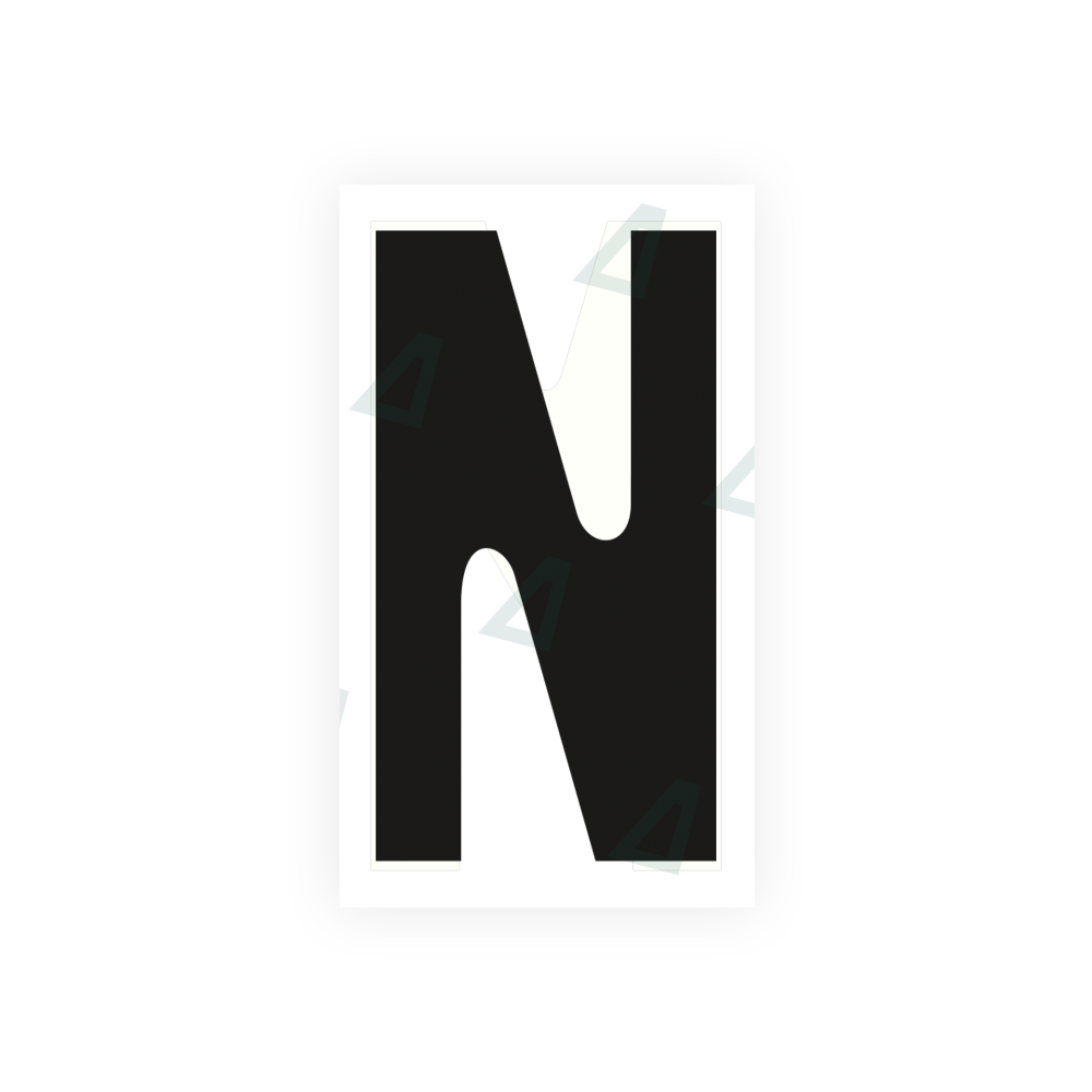 Alite Nanofilm for France license plates - Symbol "N" - Alite