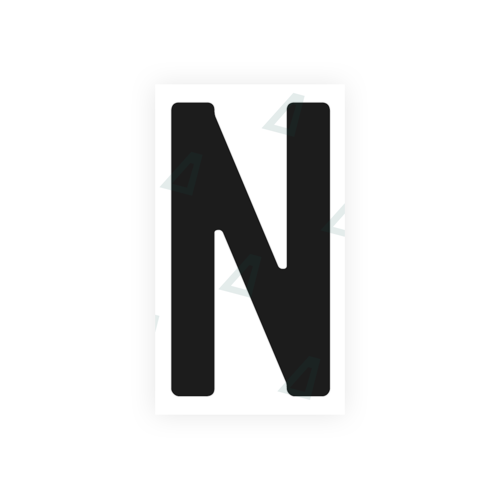 Alite Nanofilm for Germany (standard) license plates - Symbol "N" - Alite