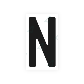 Alite Nanofilm for Germany (standard) license plates - Symbol "N" - Alite