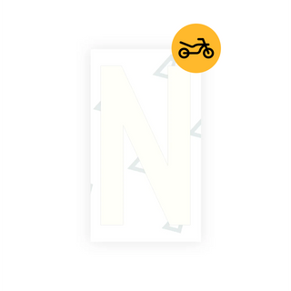 Alite Nanofilm for Greece moto license plates - Symbol "N" - Alite
