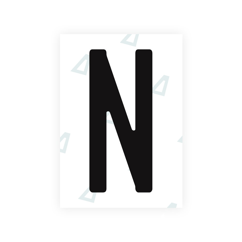 Alite Nanofilm for Guatemala license plates - Symbol "N" - Alite