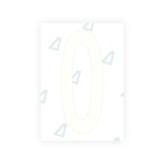 Alite Nanofilm for US (Nebraska 2017) license plates - Symbol "0"